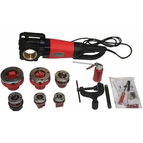 Varan Motors - NEPTR-02 Fileteuse, Filiere électrique 2000W Pour Tuyaux De 1/2'', 3/4'', 1'', 1-1/4'', 1-1/2'', 2'' - Rouge 3 Varan Motors - NEPTR-02 Fileteuse, Filiere électrique 2000W Pour Tuyaux De 1/2'', 3/4'', 1'', 1-1/4'', 1-1/2'', 2'' - Rouge